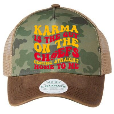 Karma Is The Guy On The Chief Trendy Legacy Tie Dye Trucker Hat