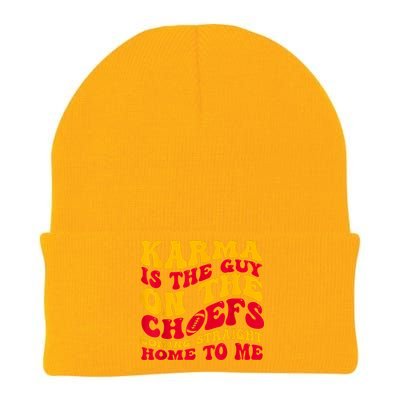 Karma Is The Guy On The Chief Trendy Knit Cap Winter Beanie