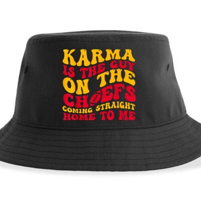 Karma Is The Guy On The Chief Trendy Sustainable Bucket Hat