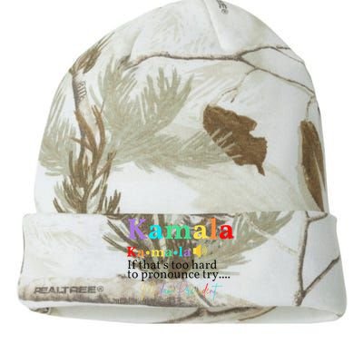 Kamala If ThatS Too Hard To Pronounce Try Madam President Kati Licensed 12" Camo Beanie