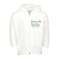 Kamala If ThatS Too Hard To Pronounce Try Madam President Toddler Zip Fleece Hoodie