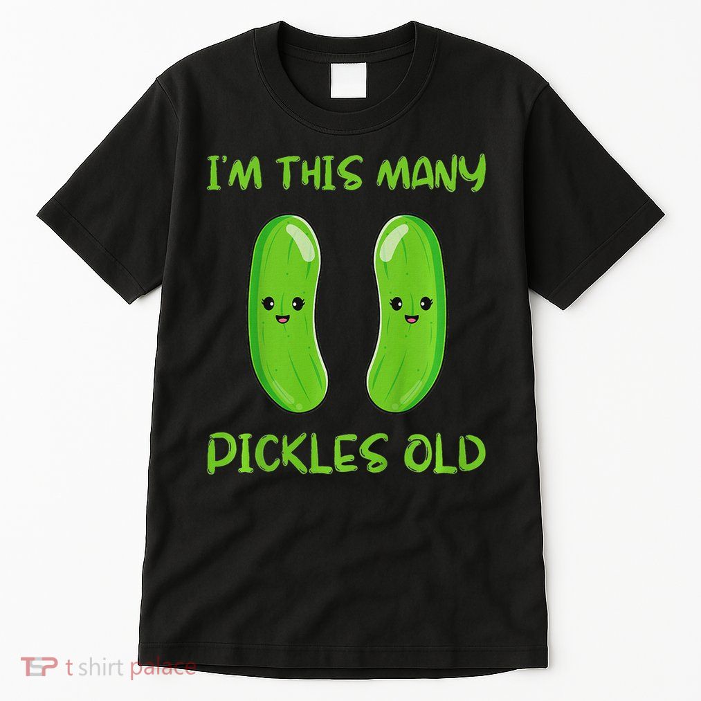 Kids I'm This Many Pickles Old 2nd Birthday 2 Years Old Bday Tall T-Shirt