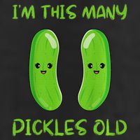 Kids I'm This Many Pickles Old 2nd Birthday 2 Years Old Bday 11oz C Handle Ceramic Mug