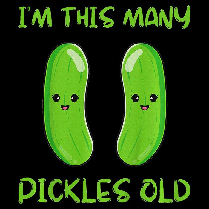 Kids I'm This Many Pickles Old 2nd Birthday 2 Years Old Bday Kids T-Shirt