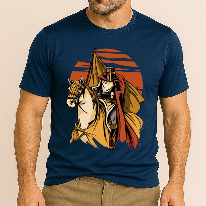 Knight In The Sunset Cooling Performance Crew T-Shirt