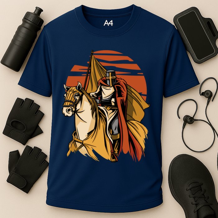 Knight In The Sunset Cooling Performance Crew T-Shirt