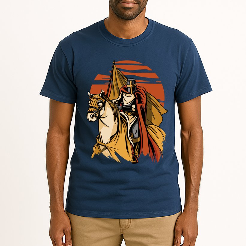 Knight In The Sunset Tall T-Shirt