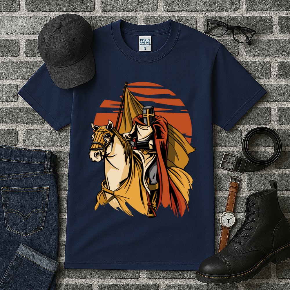 Knight In The Sunset Tall T-Shirt