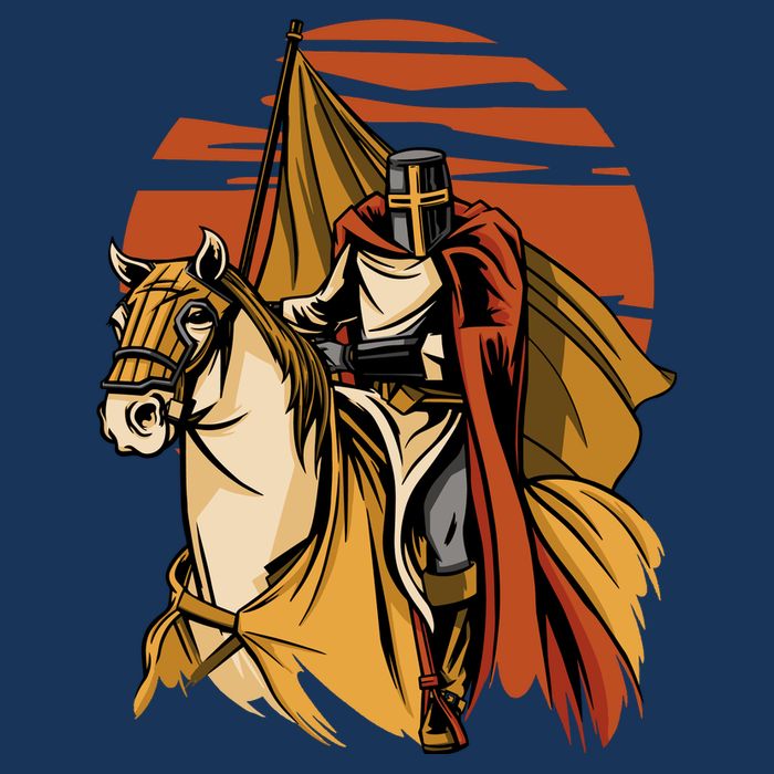 Knight In The Sunset Button