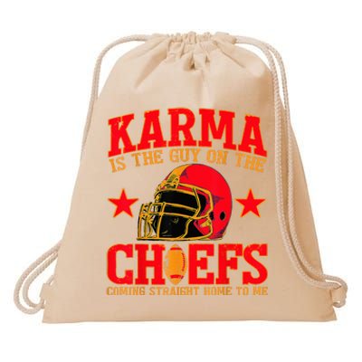 Karma Is the Guy on the Chief TRENDY  Drawstring Bag