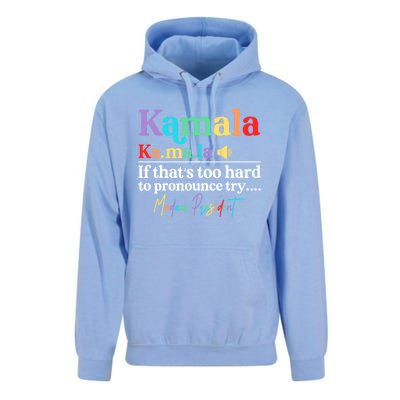 Kamala If ThatS Too Hard To Pronounce Try Madam President Cool Gift Unisex Surf Hoodie