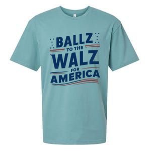 Kamala In The Context Ballz Walz Mn Kamala Harris 2024 Sueded Cloud Jersey T-Shirt