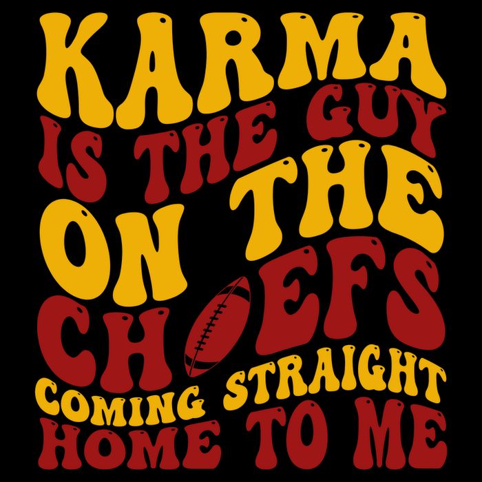 Karma Is The Guy Coming Straight Home To Me Football Backpack