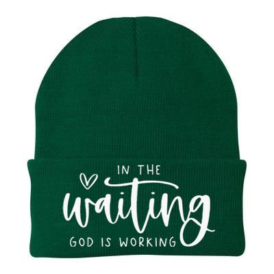 Kids In The Waiting God Is Working Christian Knit Cap Winter Beanie