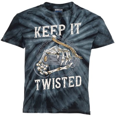 Keep It Twisted Vintage Motorcycle Kids Tie-Dye T-Shirt