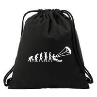 Kite Surfing Evolution Drawstring Bag