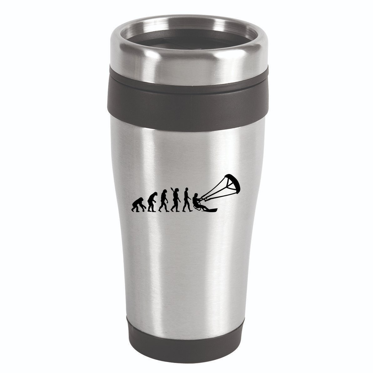 Kite Surfing Evolution 16oz Travel Tumbler