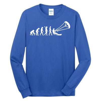 Kite Surfing Evolution Tall Long Sleeve T-Shirt