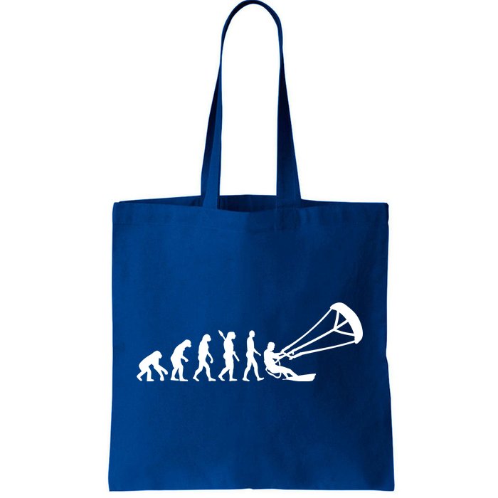 Kite Surfing Evolution Tote Bag