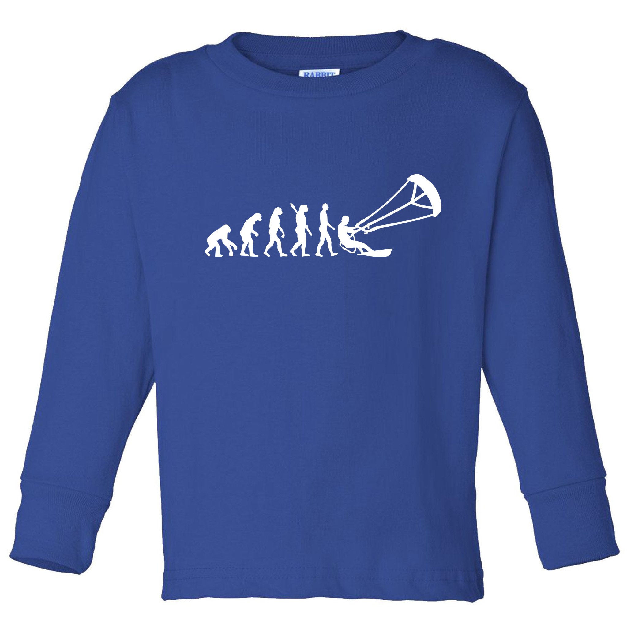 Kite Surfing Evolution Toddler Long Sleeve Shirt