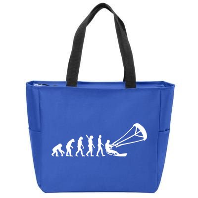 Kite Surfing Evolution Zip Tote Bag