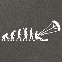 Kite Surfing Evolution Cotton Canvas Backpack