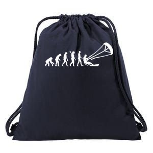 Kite Surfing Evolution Drawstring Bag