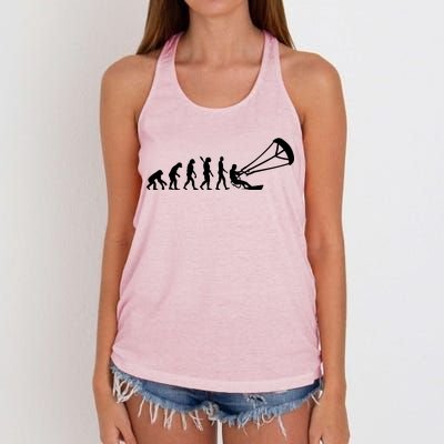 Kite Surfing Evolution Women's Knotted Racerback Tank