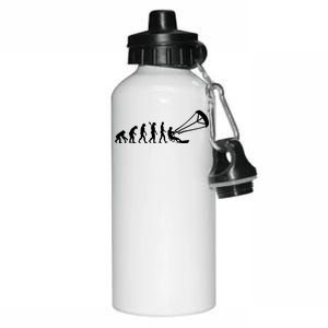 Kite Surfing Evolution Aluminum Water Bottle