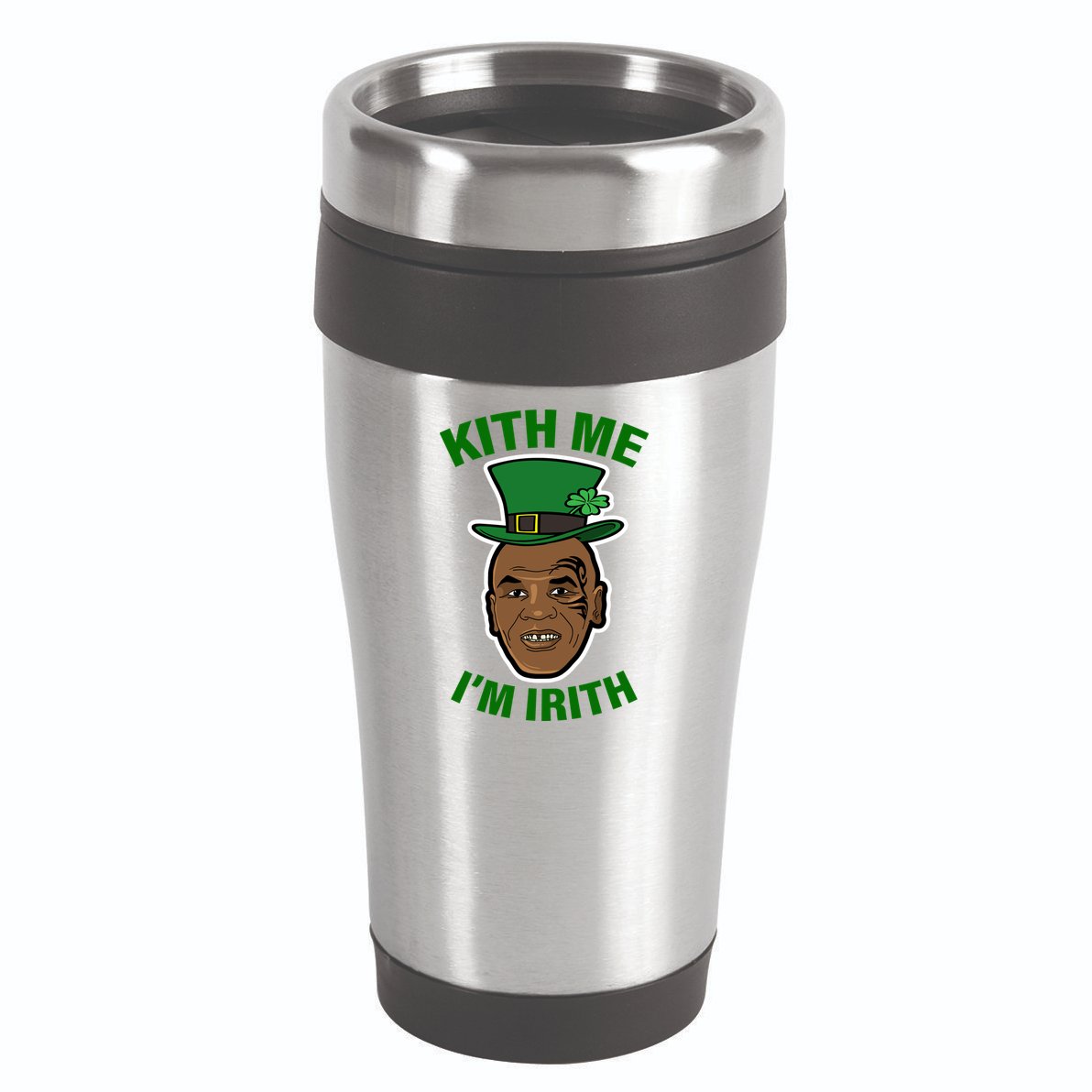 Kith Me Im Irith Funny St Patricks Day 16oz Travel Tumbler