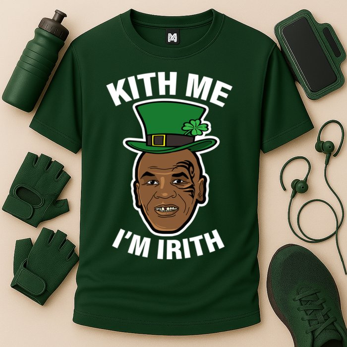Kith Me Im Irith Funny St Patricks Day Cooling Performance Crew T-Shirt
