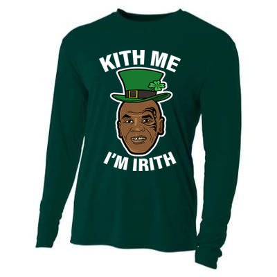 Kith Me Im Irith Funny St Patricks Day Cooling Performance Long Sleeve Crew