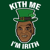 Kith Me Im Irith Funny St Patricks Day Womens T-Shirt