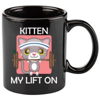 Kitten My lift On 11oz C Handle Ceramic Mug