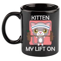 Kitten My lift On 11oz C Handle Ceramic Mug