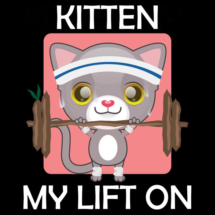 Kitten My lift On Drawstring Bag