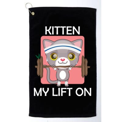 Kitten My lift On Golf Towel