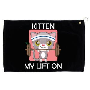 Kitten My lift On Grommeted Golf Towel