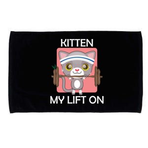 Kitten My lift On Microfiber Hand Towel