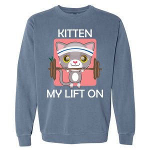 Kitten My lift On Garment-Dyed Sweatshirt