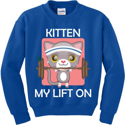 Kitten My lift On Kids Sweatshirt