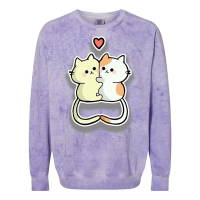 Kitty Love Colorblast Crewneck Sweatshirt