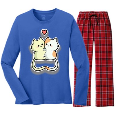 Kitty Love Women's Long Sleeve Flannel Pajama Set 