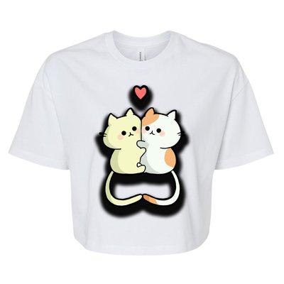 Kitty Love Bella+Canvas Jersey Crop Tee