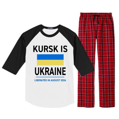 Kursk Is Ukraine Liberated In August 2024 Raglan Sleeve Pajama Set