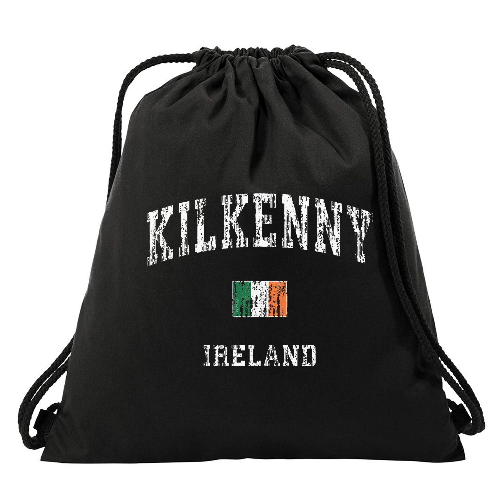 Kilkenny Ireland Vintage Athletic Sports Design Drawstring Bag