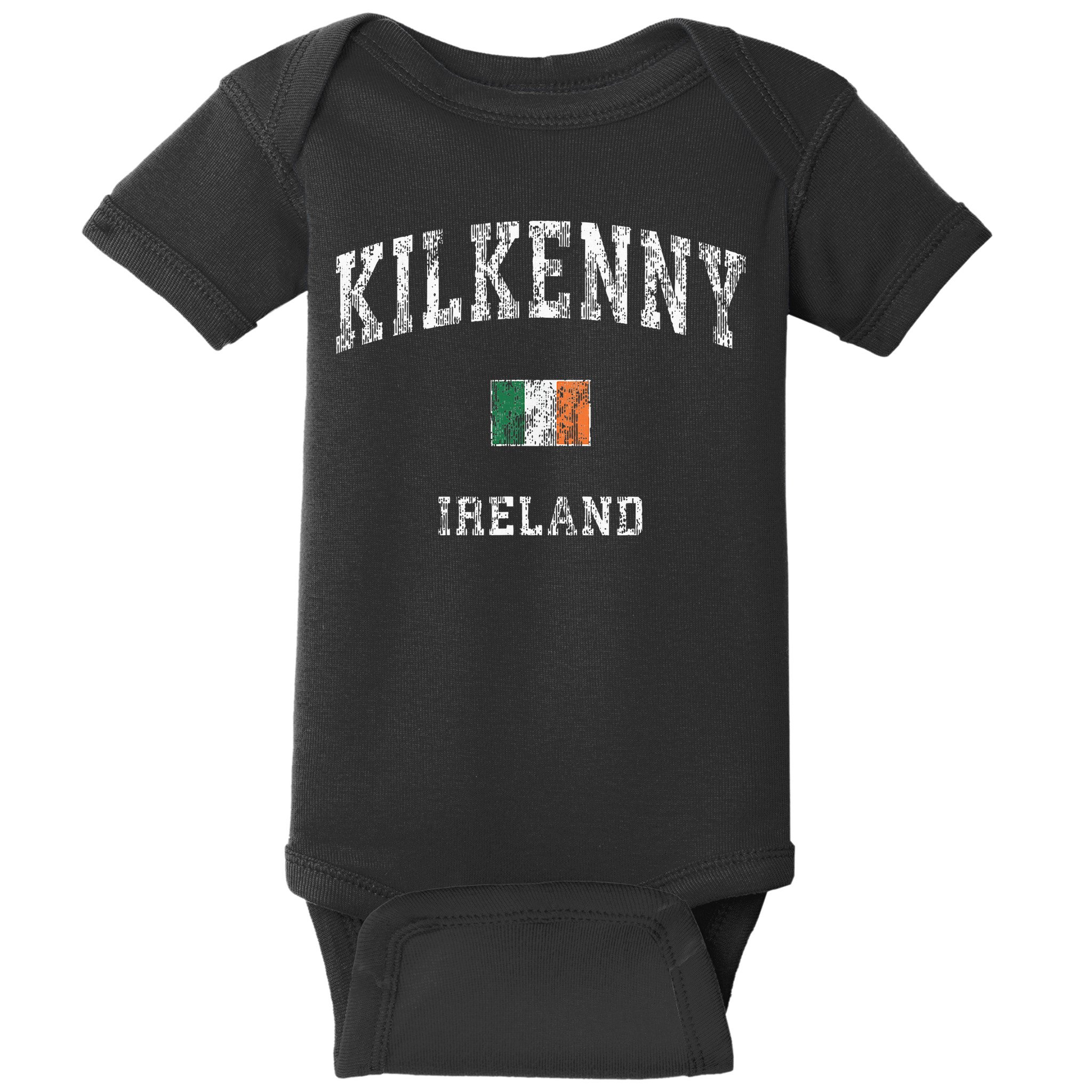 Kilkenny Ireland Vintage Athletic Sports Design Baby Bodysuit