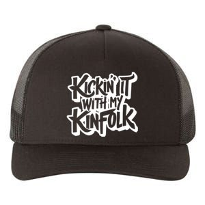 Kickin It With My Kinfolk Funny Family Reunion Yupoong Adult 5-Panel Trucker Hat