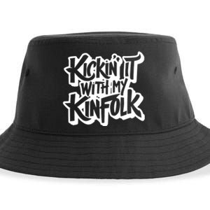 Kickin It With My Kinfolk Funny Family Reunion Sustainable Bucket Hat