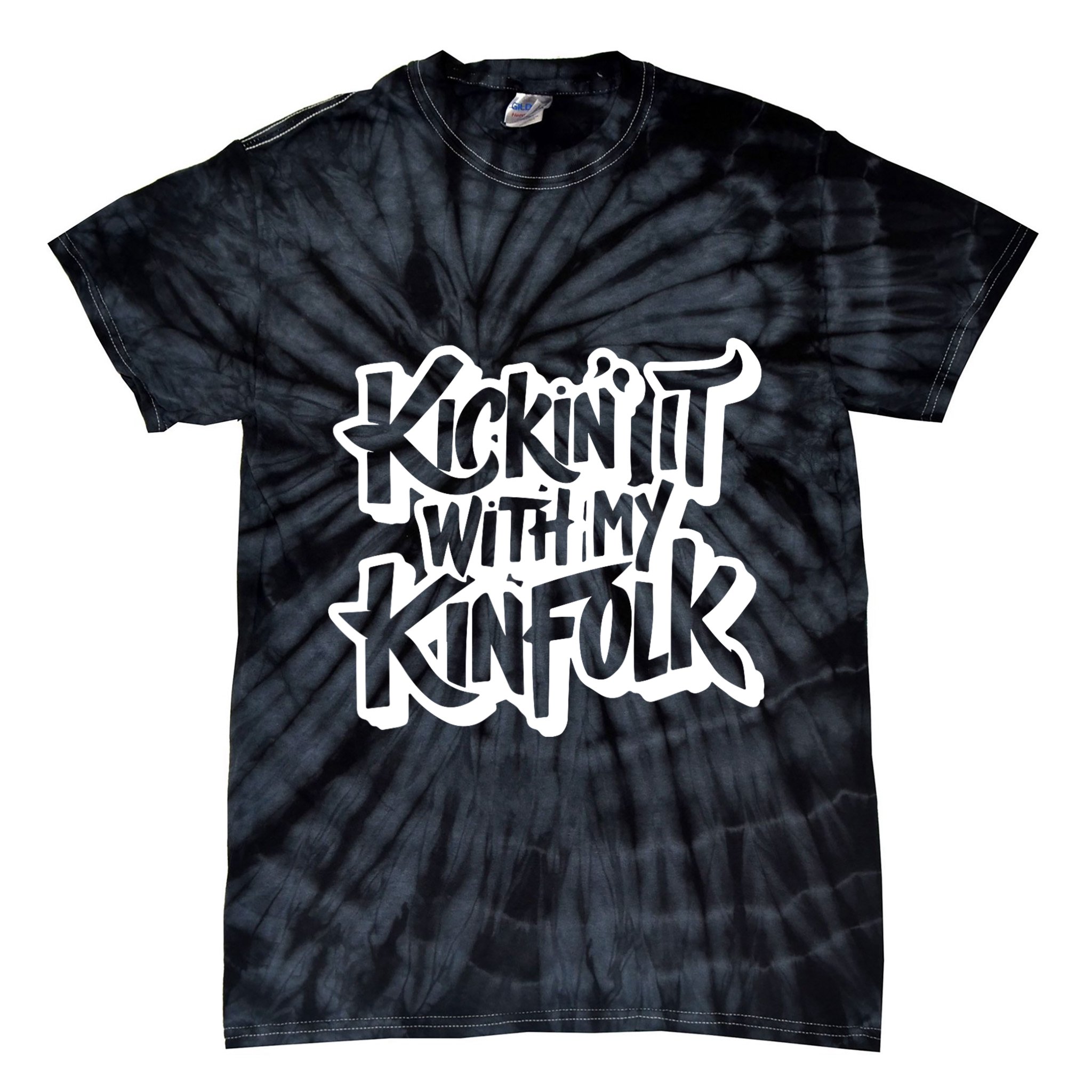 Kickin It With My Kinfolk Funny Family Reunion Tie-Dye T-Shirt